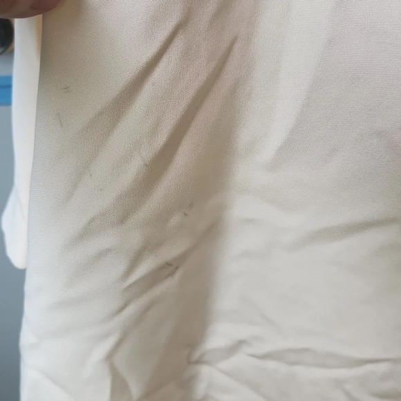 Badgley Mischka Ivory Lace Wedding Dress with Silk Overlay - Picture 10 of 16